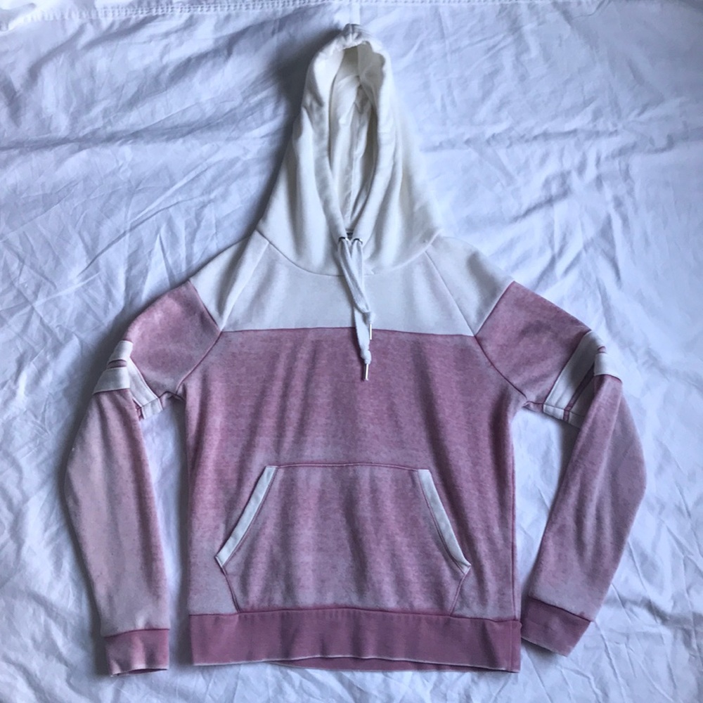 Pink White Forever 21 Jersey Long Sleve